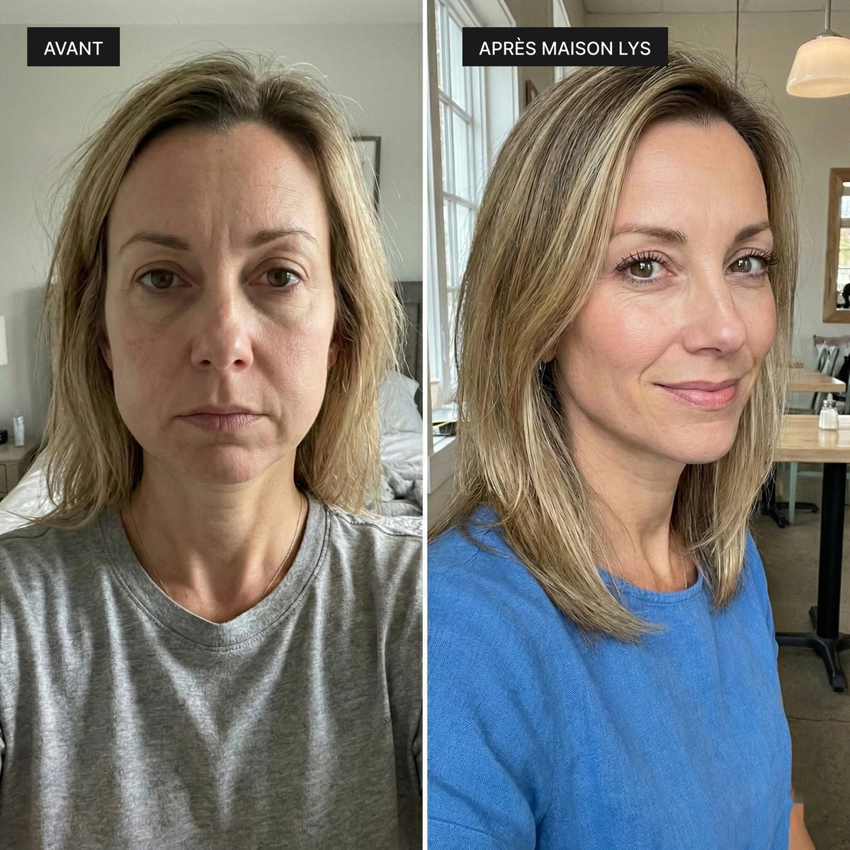 Avant après, visage